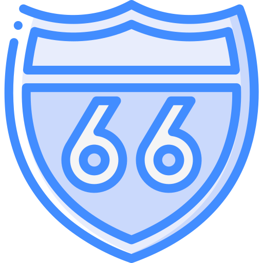 Route 66 icono gratis