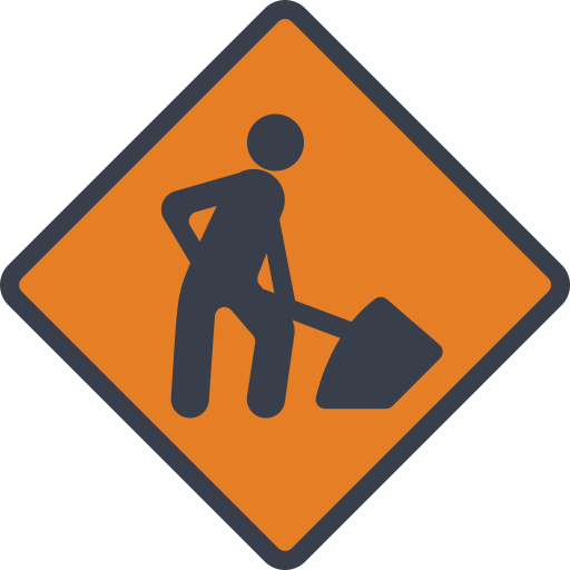 Road work Basic Miscellany Flat icon