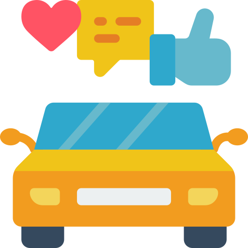 Social interaction while driving Basic Miscellany Flat icon