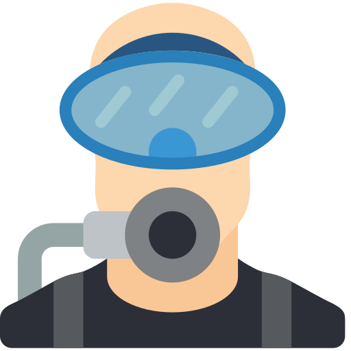 Diver Basic Miscellany Flat icon