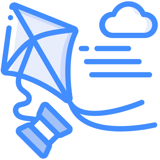 Kite Basic Miscellany Blue icon