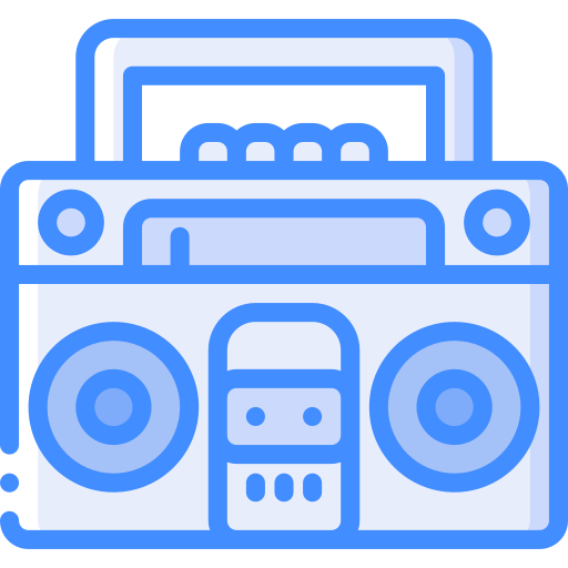 Boom box - Free music icons