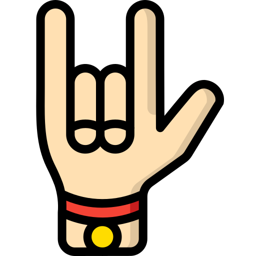 Rock - Free gestures icons