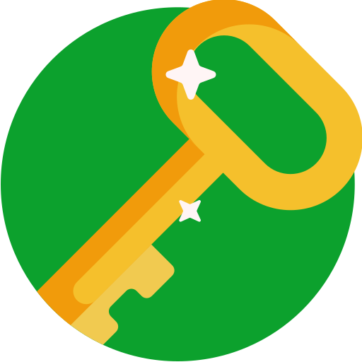 Key Detailed Flat Circular Flat icon