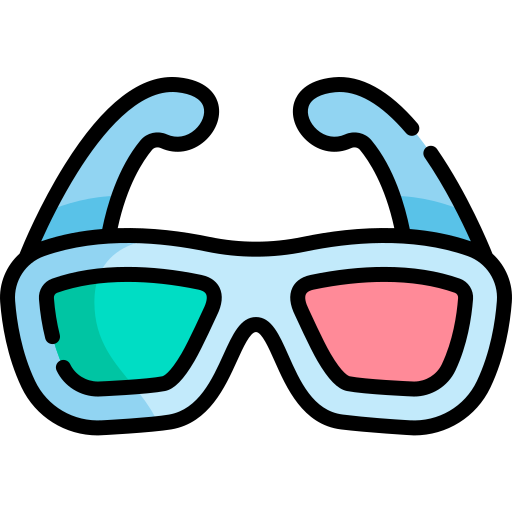 gafas 3d icono gratis