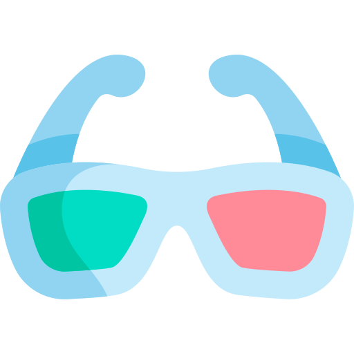 gafas 3d icono gratis