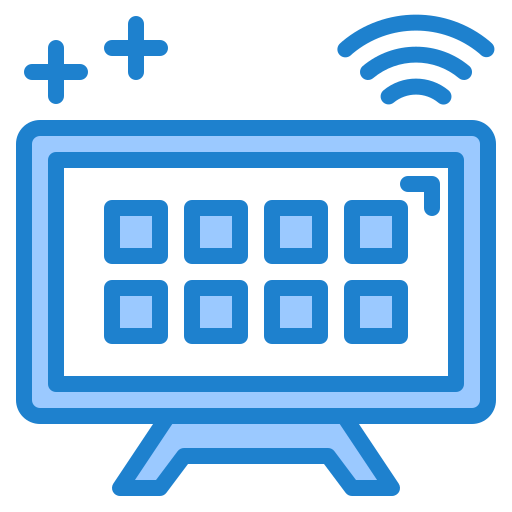televisión inteligente icono gratis