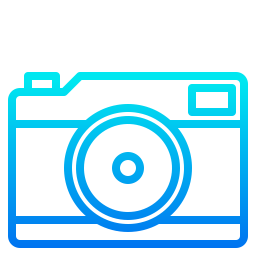 Camera srip Gradient icon