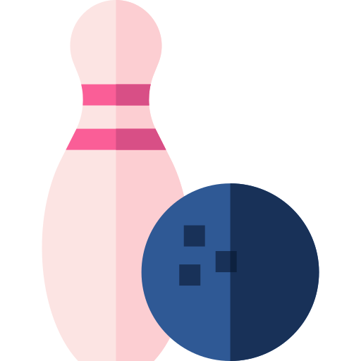 Bowling Basic Straight Flat Icon