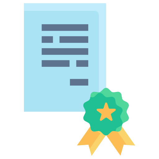 Certificado icono gratis