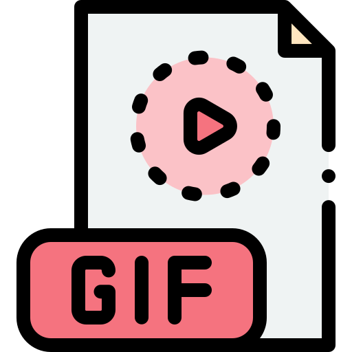 Formato de arquivo gif - ícones de interface grátis