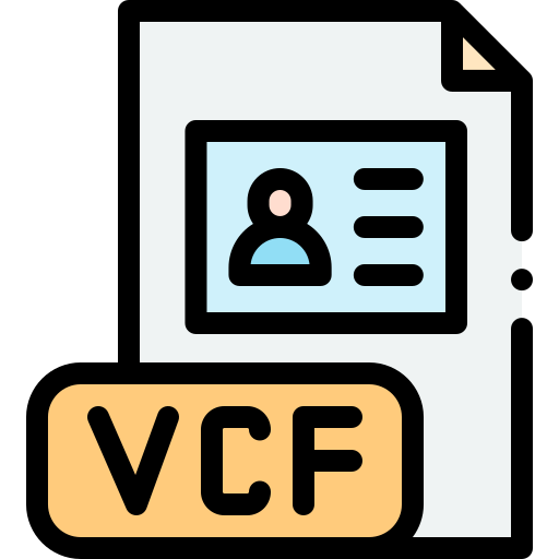 vcf icono gratis