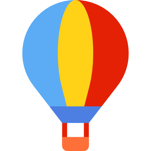 Hot air balloon free icon