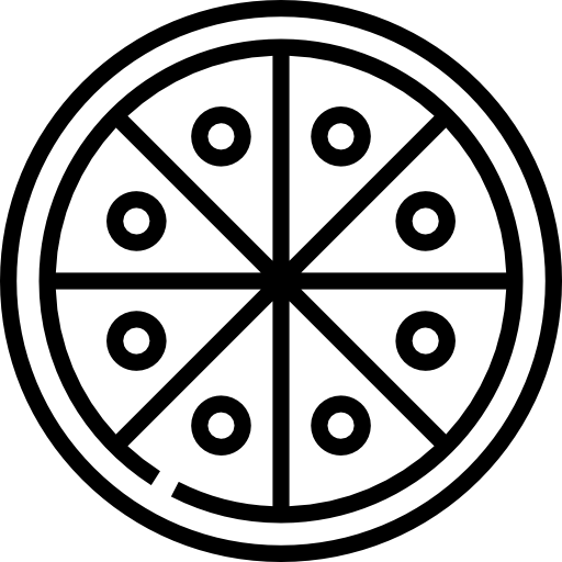 Pizza Detailed Straight Lineal icon