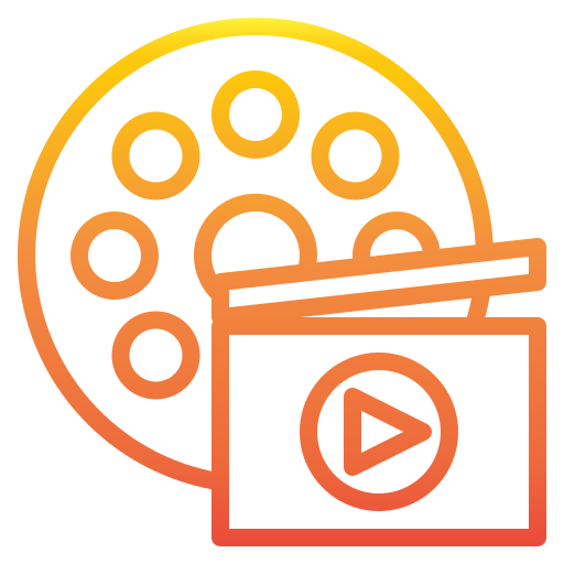 Reproductor de video icono gratis