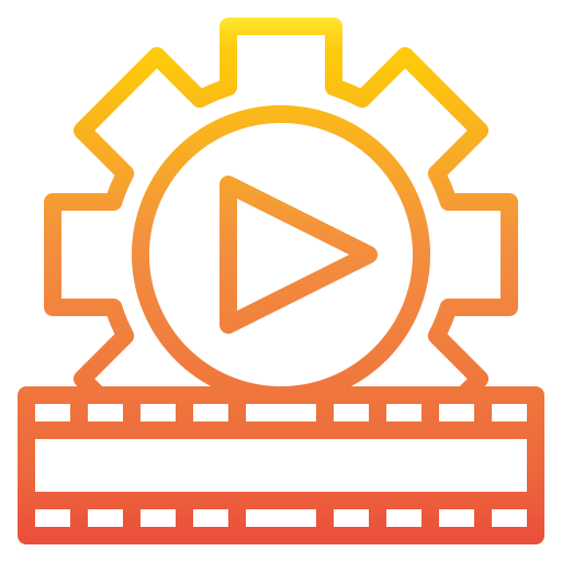 Reproductor de video icono gratis