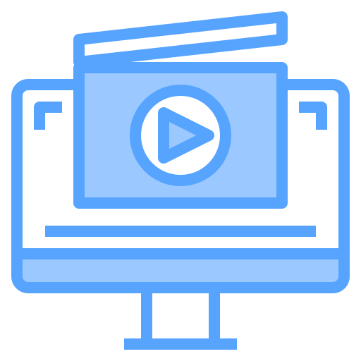 Reproductor de video icono gratis