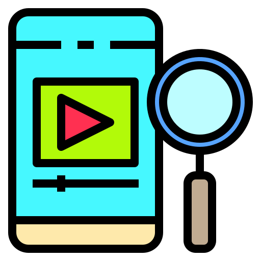 Reproductor de video icono gratis