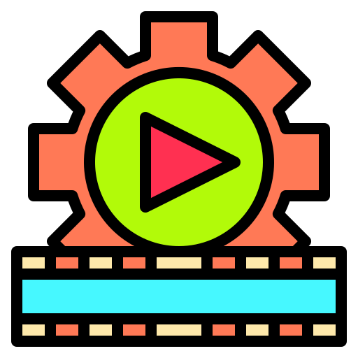 Reproductor de video icono gratis