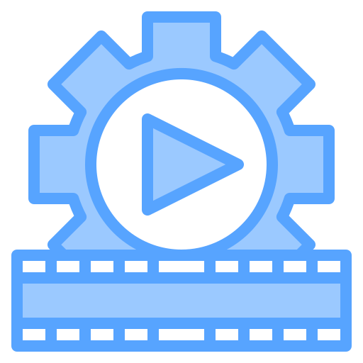 Reproductor de video icono gratis