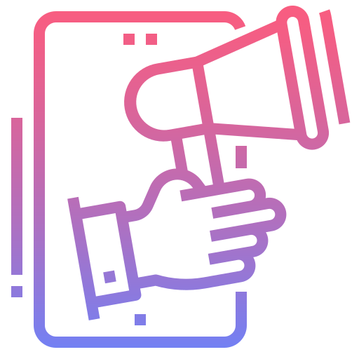 Mercadeo icono gratis