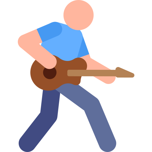 Guitarrista icono gratis