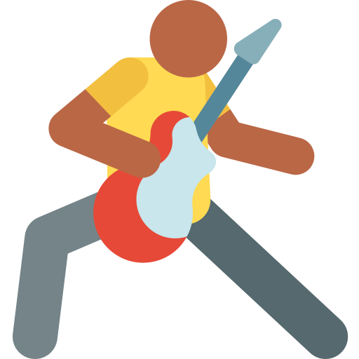 Guitarrista icono gratis