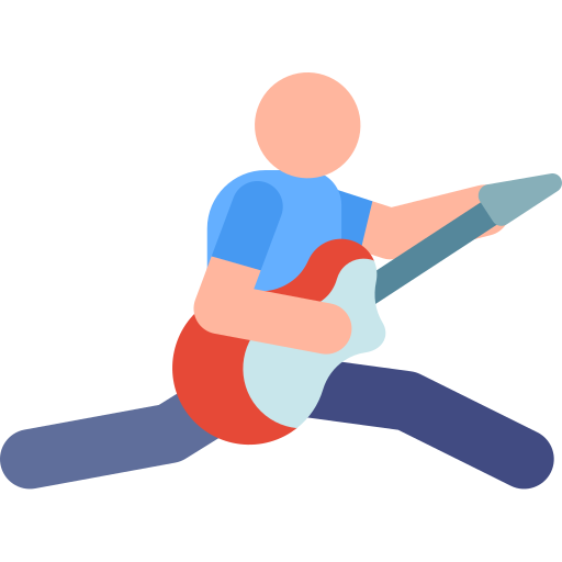 Guitar player free icon