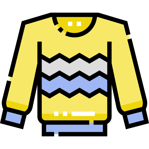 Sweater Detailed Straight Lineal color icon