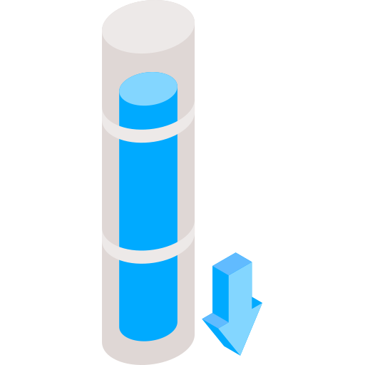 Cold water icon Isometric Flat