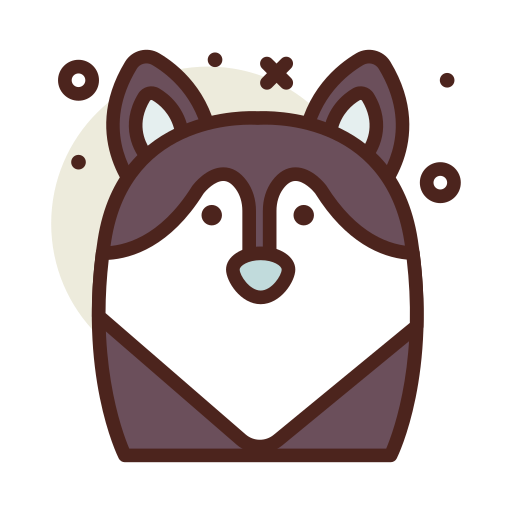 Husky siberiano icono gratis