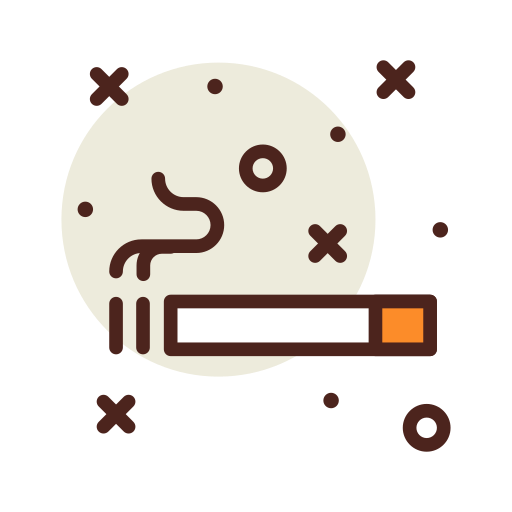 Espacio de fumadores icono gratis