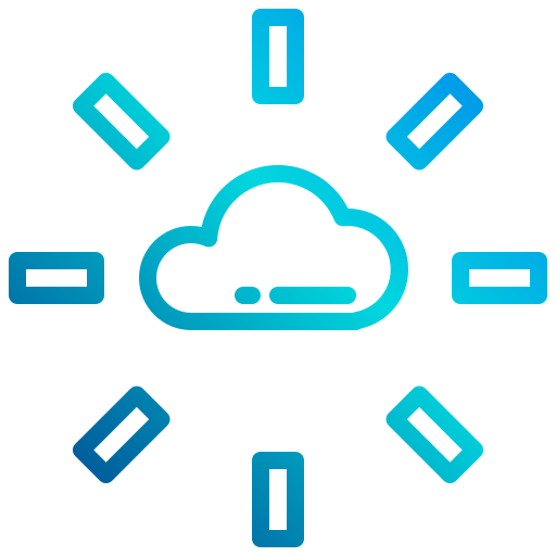 La computación en nube icono gratis
