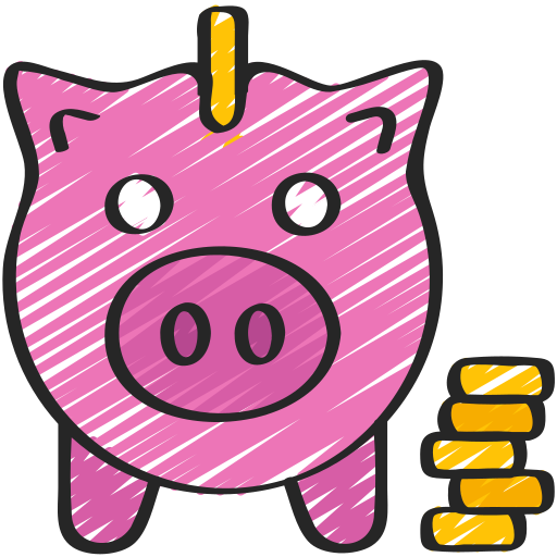 Piggy bank free icon