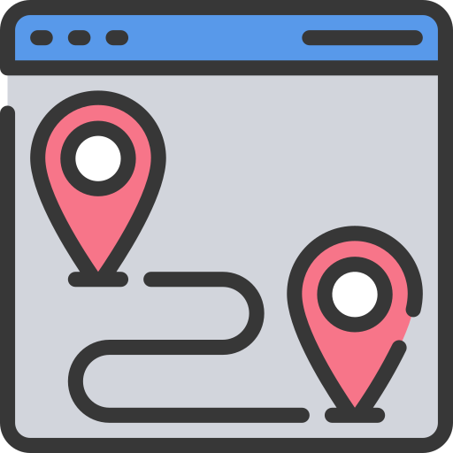 mapa del sitio icono gratis