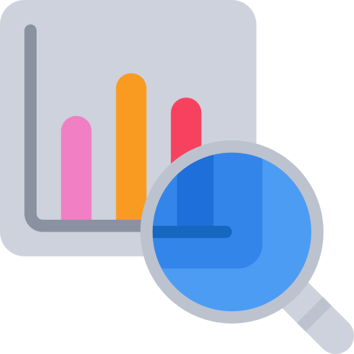 Analytics Juicy Fish Flat icon