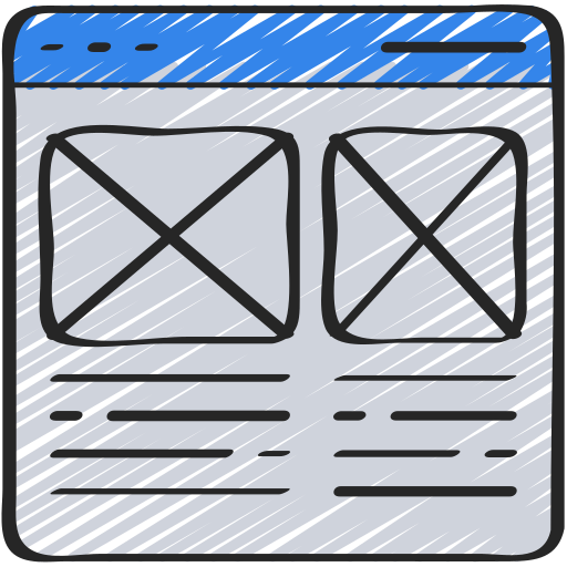 Wireframe icono gratis