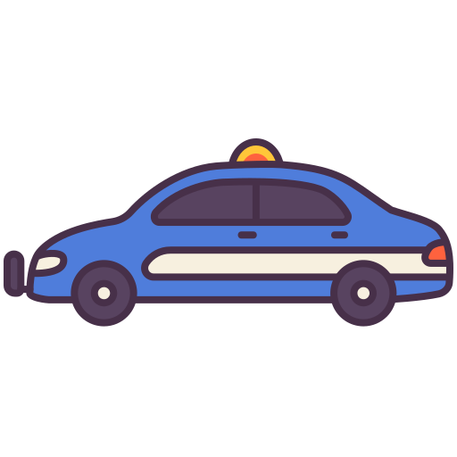 Coche de policía icono gratis