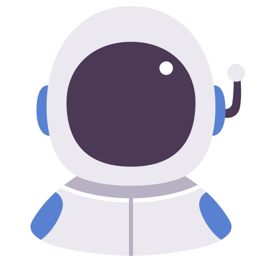 Astronaut Victoruler Flat Icon