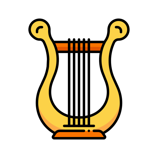 Lyre bqlqn Lineal Color icon