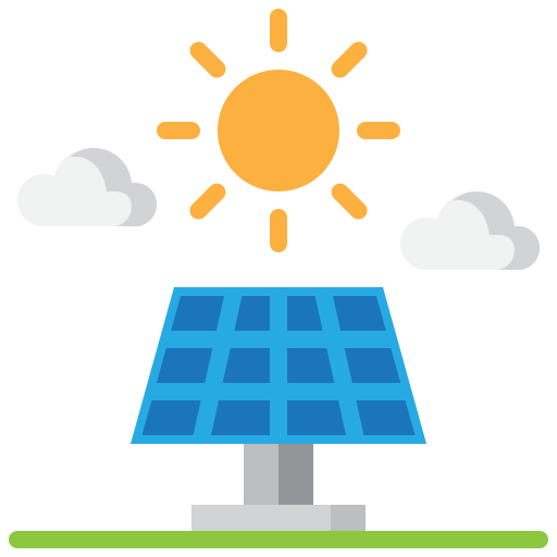 Energía solar icono gratis