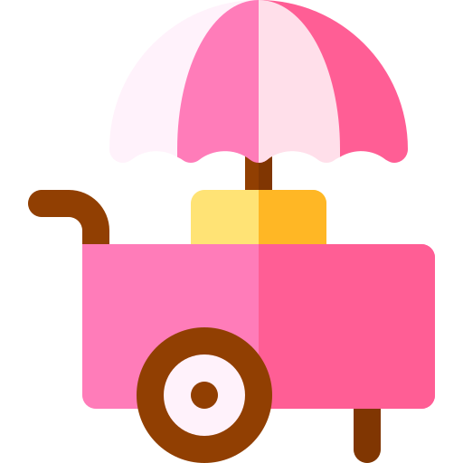 carrito de helados icono gratis