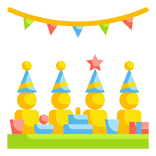 fiesta de cumpleaños icono gratis