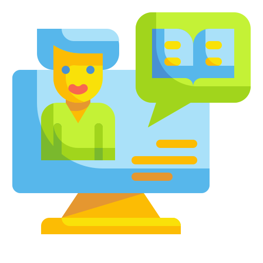 Narración icono gratis