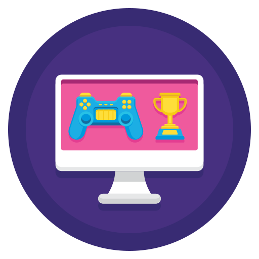 Gamification of online shopping rgb color icon Vector Image