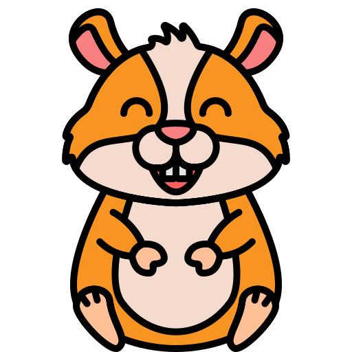 Hamster Flaticons Lineal Color icon