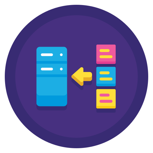 Object Database Flaticons Flat Circular Icon