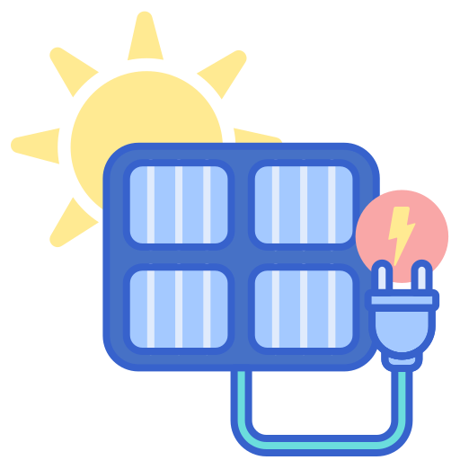 energía solar icono gratis