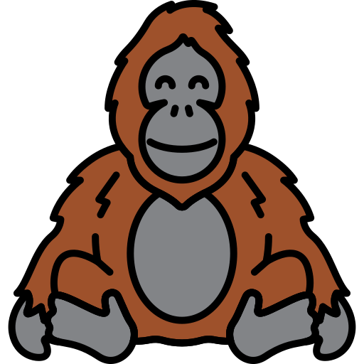 orangután icono gratis