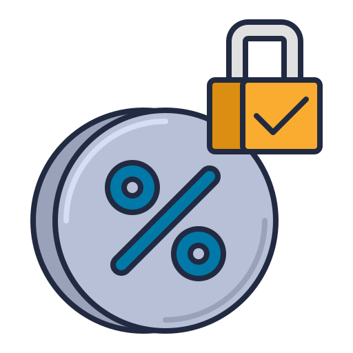 Fixed Interest Rate Free Business And Finance Icons